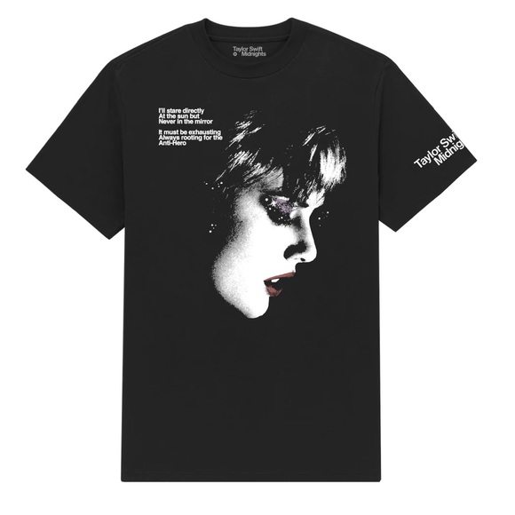 Taylor Swift Tops - Taylor Swift OFFICIAL Merchandise Midnights Rooting for the Anti-Hero T-Shirt